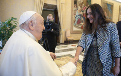 Begegnung mit Papst Franziskus