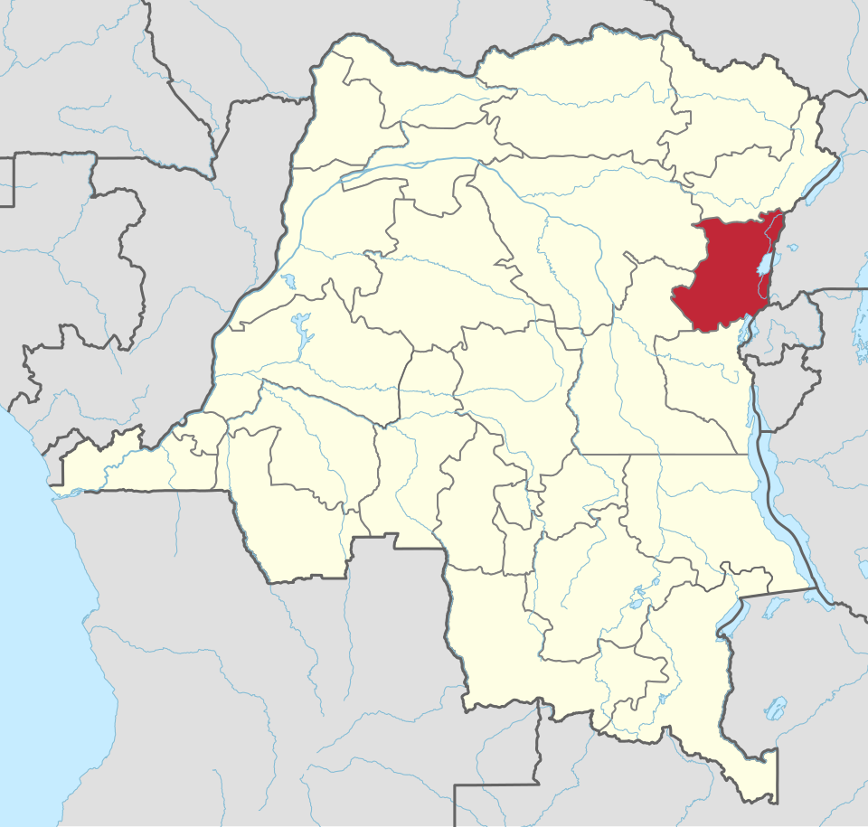Karte von Nord-Kivu in der DR Kongo; Wikipedia
